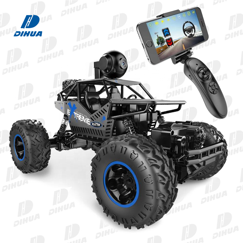 2.4ghz 1/16 4wd Remote Control Car With Fpv Hd Camera &amp; Dual Control Rc Mode Speed Vehicle For Children,Adult-black 