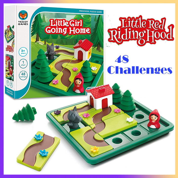 Little Red Riding Hood 48 Challenges - Fun Skill-Building Board Game | Puzzle Toys for Kids 3-7 Years Old | Children Birthday Gift for Boys Girls | Smart IQ Training