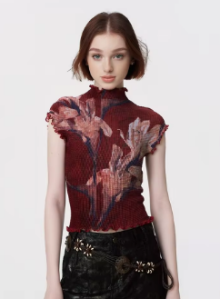 Euphoria Japanese Style Y2k Gyaru Print Graphic T-Shirts Coquette Tees Stretchy Short Sleeve Crop Tops 2000s Core Kawaii Summer