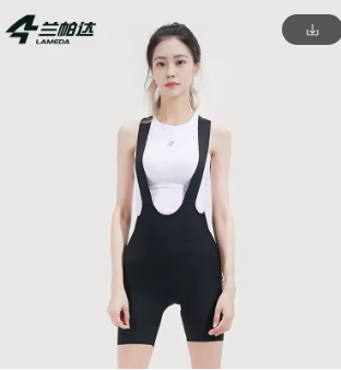 Lameda Women's Cycling Bib Shorts High Elasticity Bicycle Shorts Pants Breathable Comfortable Mtb Cycling Clothing